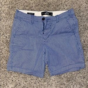 28 Waist | Hollister | Preppy Blue Striped Shorts